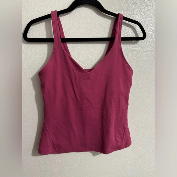 Lululemon Align Cropped Tank Top Pink Lychee women’s Size 8 workout yoga summer - Picture 2 of 5